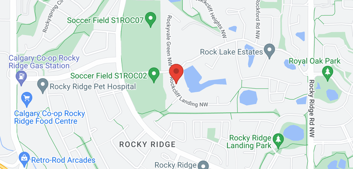map of 14 ROCKCLIFF LD NW